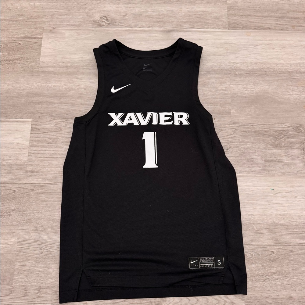 Xavier Musketeers Jersey Mens Small Black Nike Team Dri Fit Basketball NCAA #1